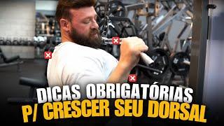 5 ERROS QUE ESTÃO IMPEDINDO SUAS COSTAS DE CRESCEREM!