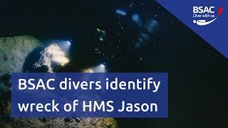 BSAC divers identify wreck of HMS Jason at 93m