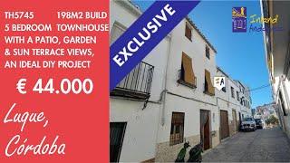 44K 5 Bedroom Townhouse + Patio, Garden & Terrace Property for sale in Spain inland Andalucia TH5745