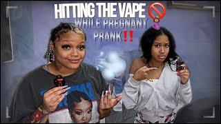 VAPING WHILE PREGNANT PRANK***ON TROY 