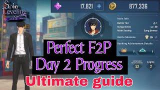 Condense PERFECT F2P Progress Day 2 - Solo Leveling Arise Global