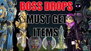 AQW Must Get Boss Drops And Their Items #4 | Chaorrupted Light of Destiny - Chaos Items + Lots More!