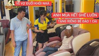 Khương Dừa cười muốn xỉu khi Thánh Liệu “nổ” mua hết ghế massage, lén vợ tặng riêng BÉ ĐÀO 1 chiếc…