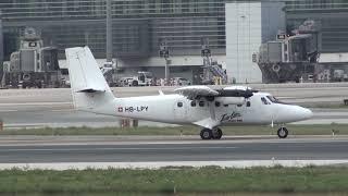 Zimex Aviation Viking DHC-6-400 Twin Otter HB-LPY Taxing Malaga LEMG