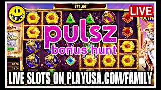 LIVE ONLINE SLOTS ON PLAYUSA.COM/FAMILY | PULSZ BONUS HUNT | ONLINE SLOTS | WIN CASH PRIZES