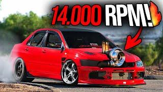 The CRAZIEST Big Turbo LANCER EVOS! [4G63, V8 & More!]