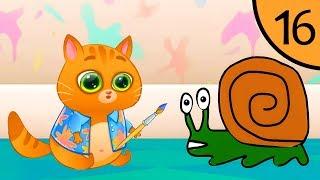 Суровый КОТИК БУБУ #16. Бубу художник. Мультик ИГРА про котят на Игрули TV