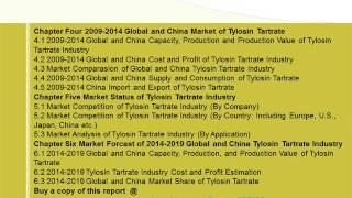 Global and Chinese Tylosin Tartrate Industry Forecast to 2019