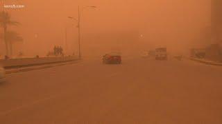 Video shows severe sandstorms sending thousands to hospitals in Iraq