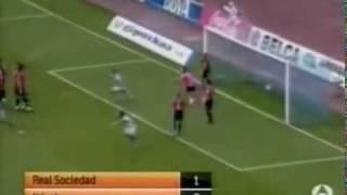 Gol de Claudio Bravo para el Real Sociedad (Febrero 2010)