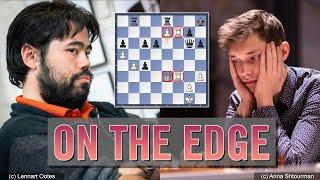 On the edge... | Andrey Esipenko vs Hikaru Nakamura | FIDE Grand Prix Berlin 2022