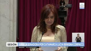 JURA SENADORA ELECTA LUCIA CORPACCI   SESION ESPECIAL 09 12 21