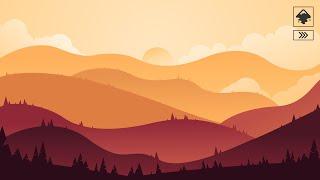 MOUNTAINS UNDER EVENING SKY | Inkscape Speed Art Tutorial