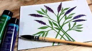 Easy Flower Painting Tutorial || watercolor Painting For Beginners || @paintingforyou1963