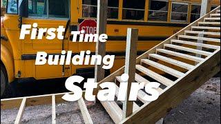 Offgrid Cabin Upper Deck Stairs⬆️