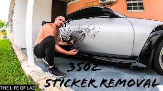 FAST and FURIOUS TOKYO DRIFT DECAL REMOVAL 350z THE LIFE OF LAZ
