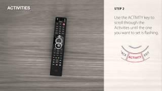 Universal Remote Control – URC 7980 Smart Control – how to setup an Activity