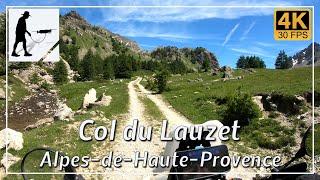 Col du Lauzet, Road D738, Hautes-Alpes, Alpes-de-Haute-Provence, France  - by motorcycle and drone