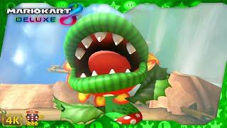 Mario Kart 8 Deluxe ⁴ᴷ Flower Cup (200cc 3-Star Rank) Petey Piranha gameplay