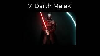 My Top 10 Favorite Sith