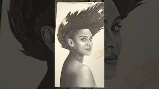 Ashvin Harrison Artist Using Coconut To Paint A Realistic Portrait
