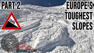 [4K] Europe's Toughest Slopes Part 2 - Black Wall - Swiss Wall / Chavanette - Ibex Black, GoPro HERO