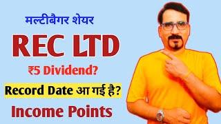 Dividend Record Date Updates REC LTD की: REC ₹5 Dividend 2024 Rec Stock News Today Rec Share Price