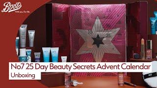 No7 25 Beauty Secrets Advent Calendar Unboxing | Christmas | Boots UK