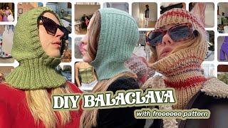DIY knit balaclava with my free pattern | how to make a balaclava for $12 | Knitting