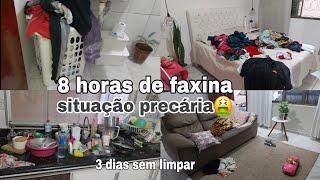 FAXINA COMPLETA-3 DIAS SEM ARRUMAR A CASA 8 HORAS DE MUITA FAXINA LIMPEZA ORGANIZAÇÃO