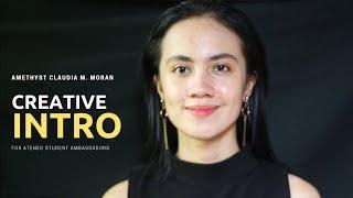 Ateneo Student Ambassador (Creative Video Introduction) | Amethyst Claudia Moran