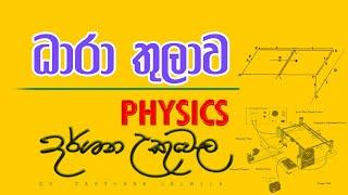 ධාරා තුලාව - Physics - Dr.Darshana Ukuwela