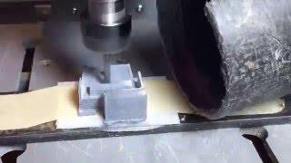 CNC Machining Ceramic Part (Roughing Pass) (Stabilized Version)