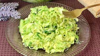 I take CABBAGE and make a brilliant salad! A delicious recipe from the simplest products!