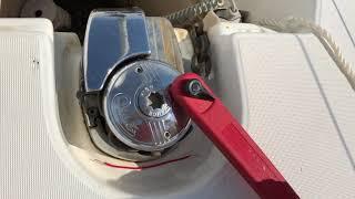 Windlass anchor winch manual operation