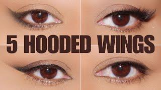 5 Ways To Do Wingless Wing Eyeliner on Hooded Eyes