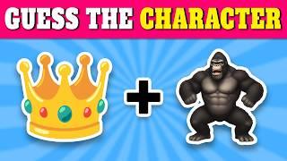 Can you Guess the character by emoji... ‍️‍️? | Emoji Quiz 2024