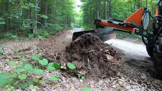 581 Kubota LX2610 Tractor. Driveway Grading. RB1672 Hydraulic Rear Blade. Box Blade.  4K