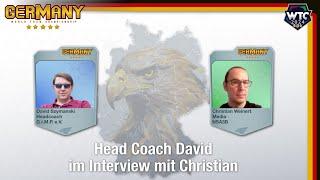 Was los WTC? -Chris interviewed Team Germany Head Coach David