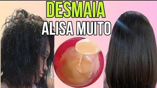 CABELO LISO ESCORRIDO SEM QUÍMICA! ALISA DESMAIA NA HORA!