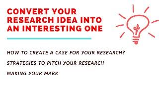 How to come up with an interesting research idea? ResearchBeast