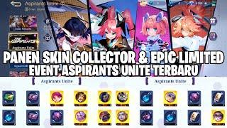 DIJAMIN PANEN SKIN COLLECTOR & EPIC LIMITED DI EVENT ASPIRANT TERBARU PAKAI 32 TOKEN MOBILE LEGENDS