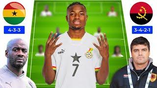 GHANA VS ANGOLA: 3 Key Changes & Strong 4-2-3-1 Predicted Lineup | 2025 AFCON Qualifiers Morocco