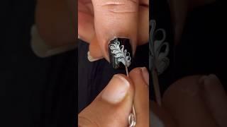 Nail art in simple way using safety pin  & dazzle nail polish #nailart #trending #todayshorts