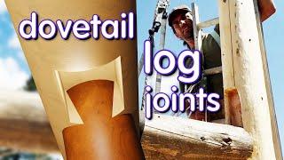 Gravity-Locked Dovetail Log Joints - Pure Wood (no fasteners) - Timberframe Grape Arbor