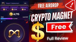 Crypto Magnet Airdrop | Magnet Airdrop Review | Latest Free Telegram Airdrop | Crypto Magnet Project