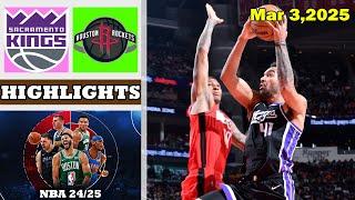 HIGHLIGHTS | Sacramento Kings vs Houston Rockets | NBA Season 2025