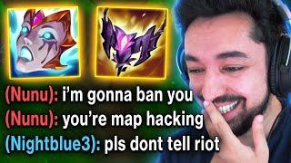 Nunu thinks I'm HACKING and says he's getting me PERMA BANNED