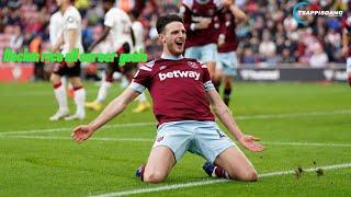 Declan Rice all goals for West Ham and Arsenal and England so Far