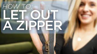 How To Let Out a Dress Through the Zipper (Ep. 19)